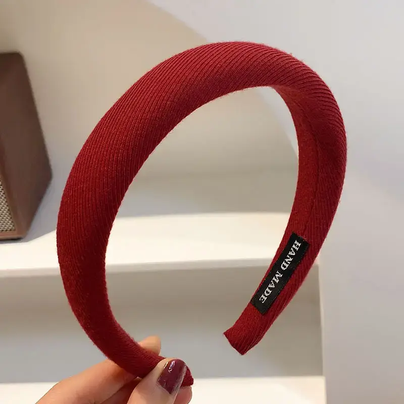 Autumn Winter Red Knitted Headband for Women 2022 - Image 14