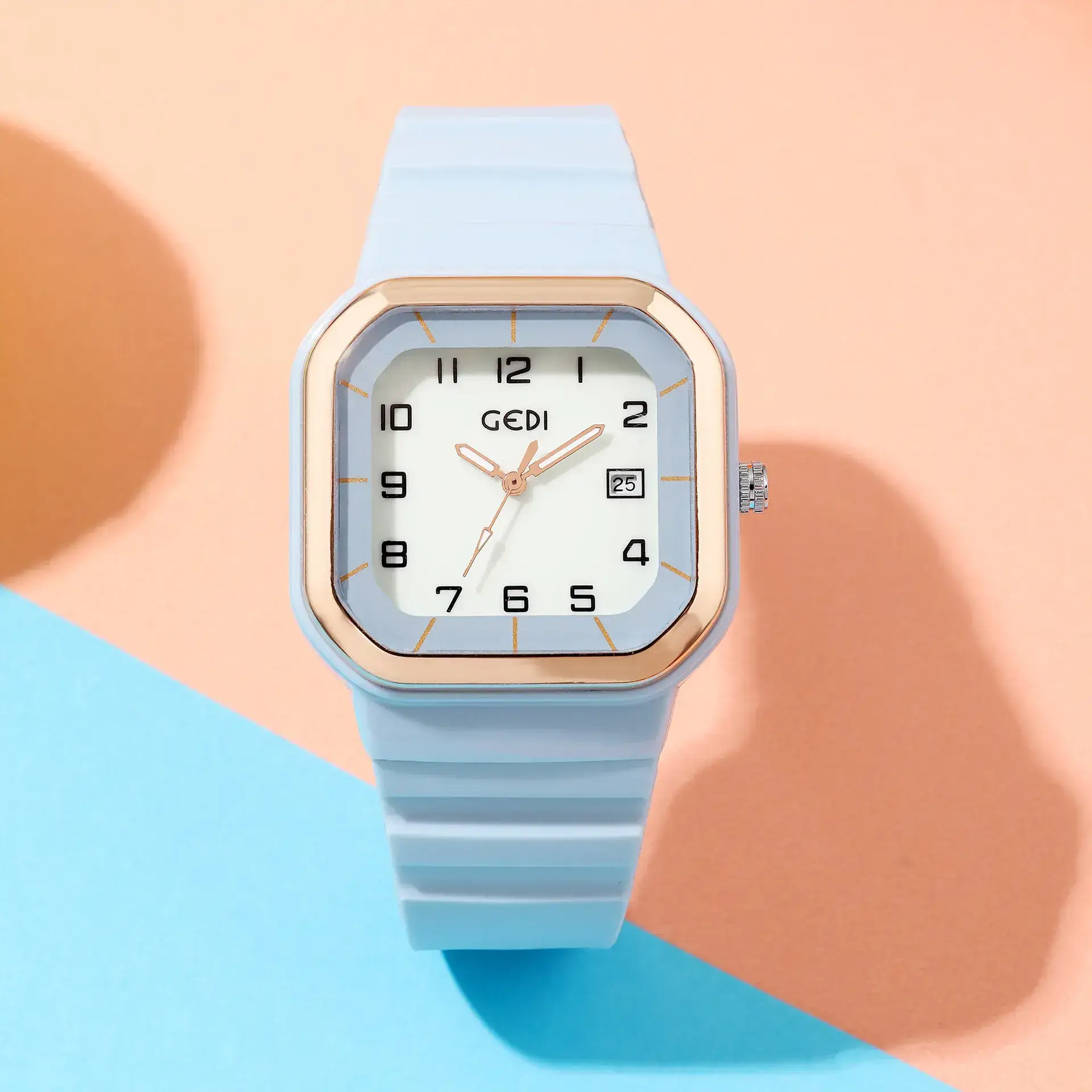 Square Luminous Quartz Watch for Students - Image 9