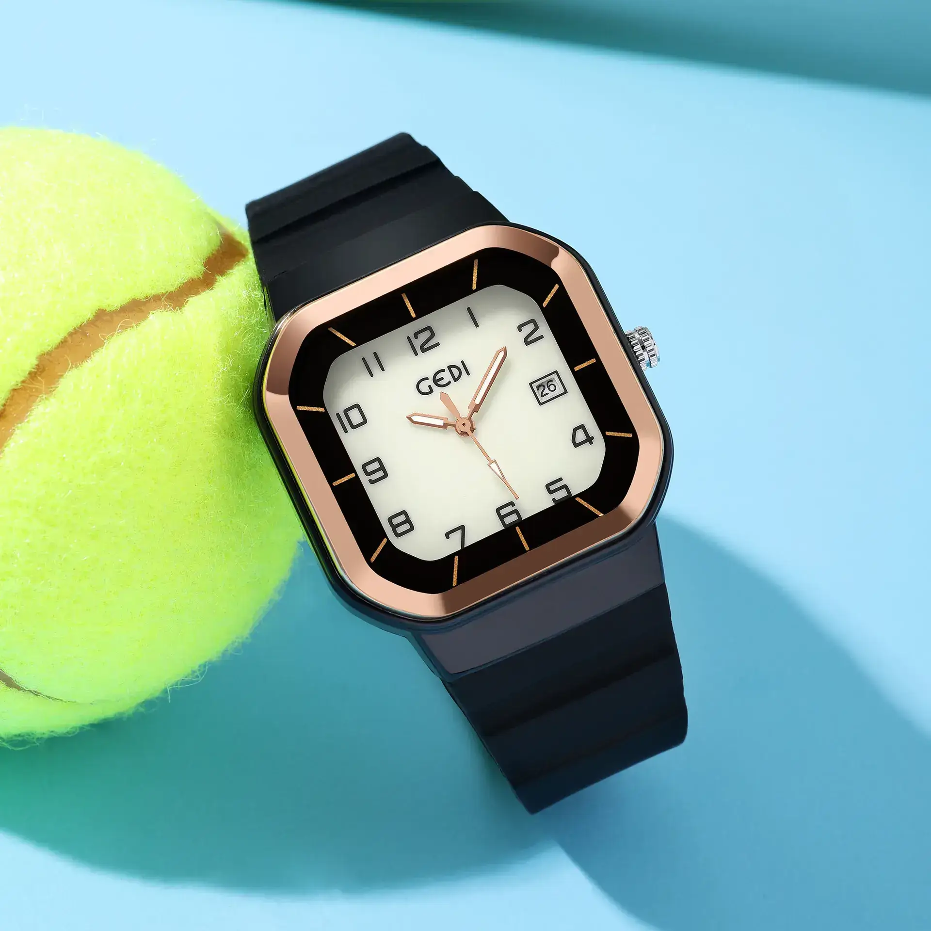Square Luminous Quartz Watch for Students - Image 11