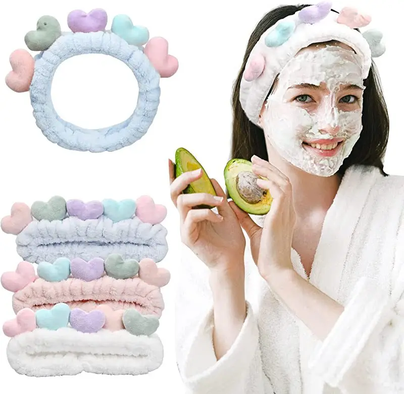 Cute Love Face Wash Headband for Women - Image 9