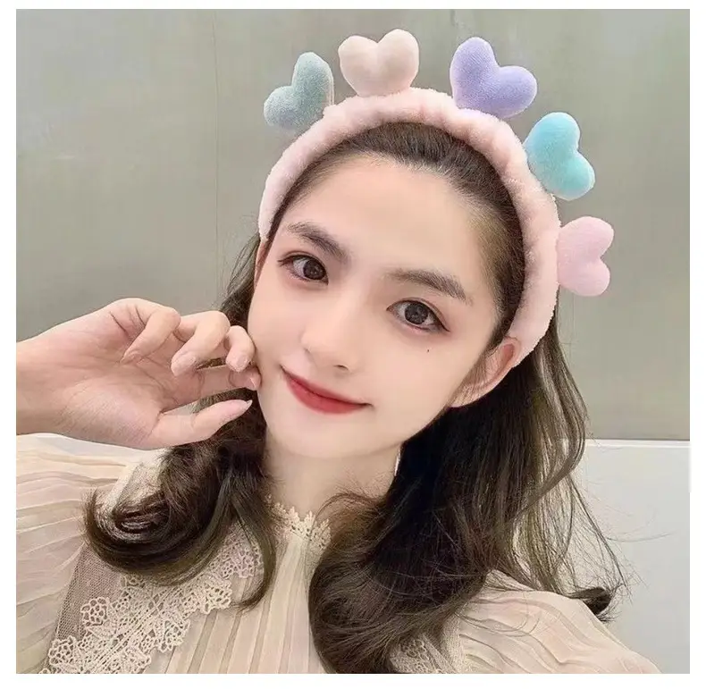 Cute Love Face Wash Headband for Women — feature 10