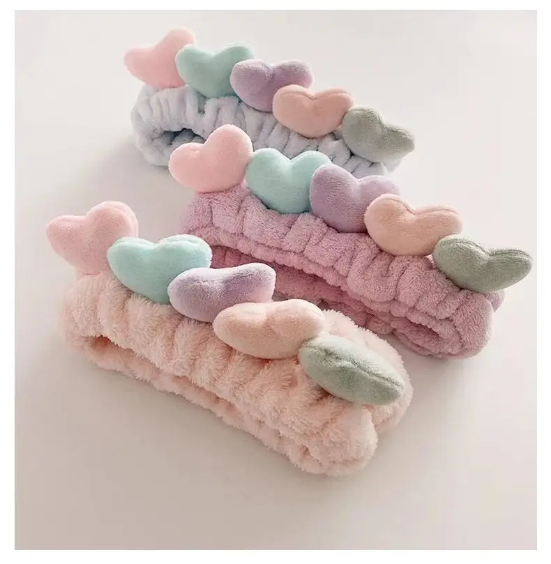 Cute Love Face Wash Headband for Women — feature 13
