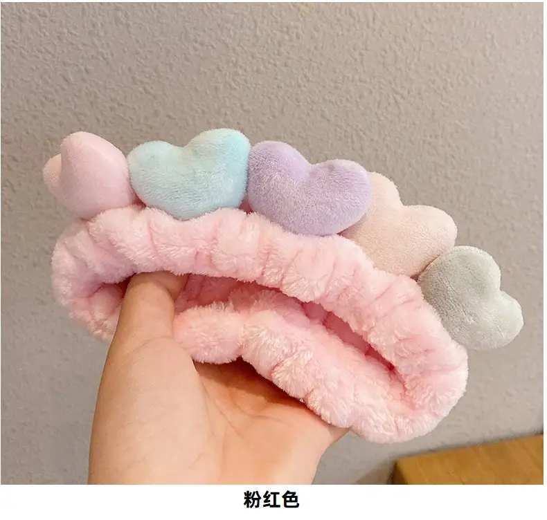 Cute Love Face Wash Headband for Women — feature 16