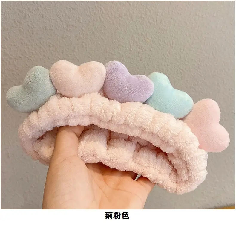 Cute Love Face Wash Headband for Women — feature 17
