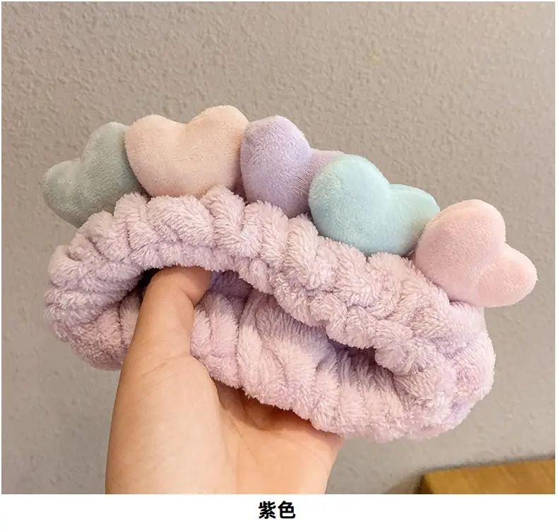 Cute Love Face Wash Headband for Women — feature 19
