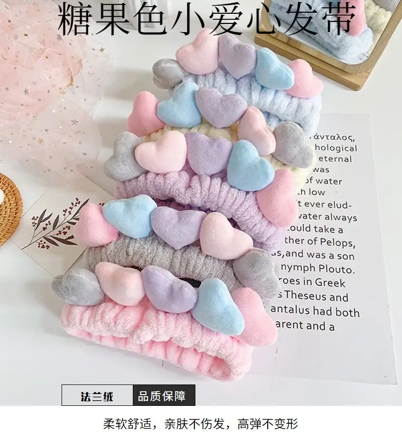 Cute Love Face Wash Headband for Women — feature 4