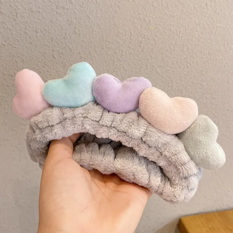 Cute Love Face Wash Headband for Women - Image 2