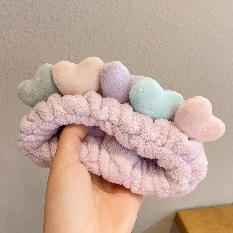 Cute Love Face Wash Headband for Women - Image 4