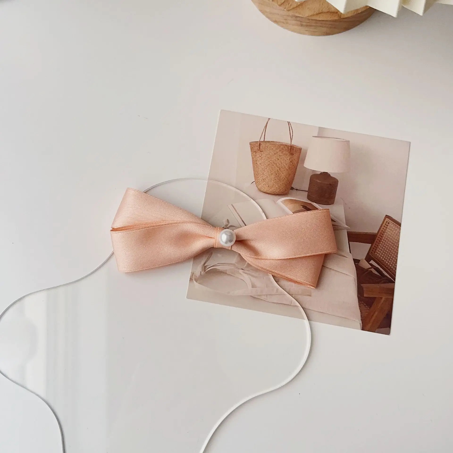 Girls 3D Bow Hairpin with Small Ears Clip - Image 3