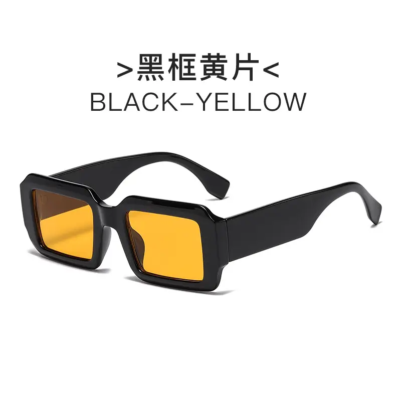 Men Black Yellow Sunglasses 2023 Hot Selling