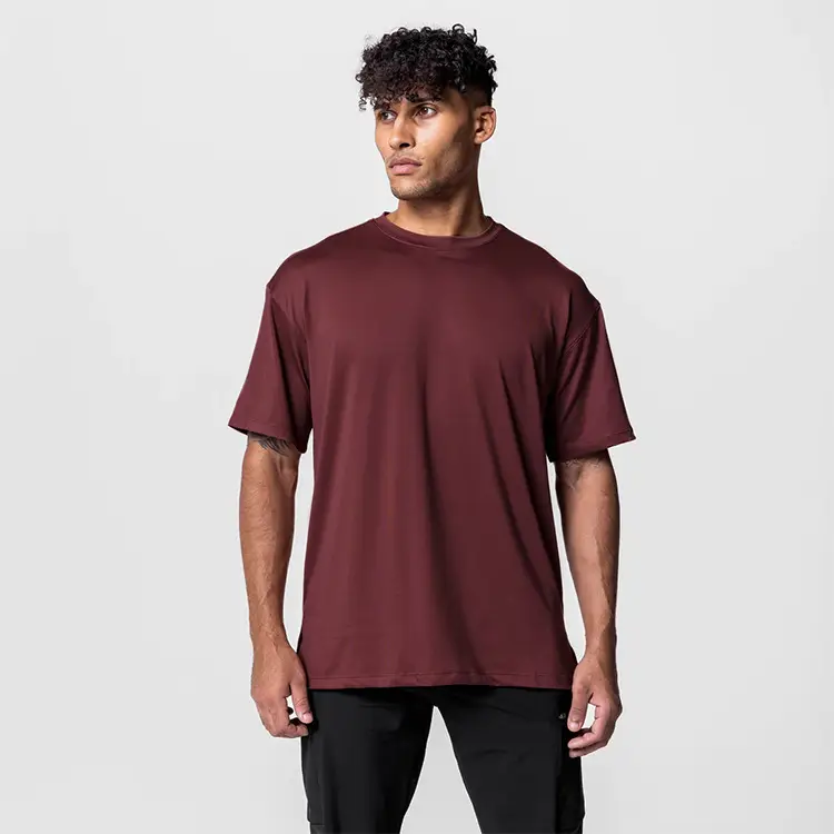 Men Loose Fit Grey T-Shirt Short Sleeve — feature 15