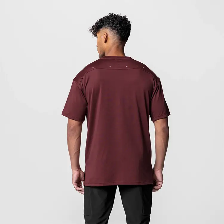 Men Loose Fit Grey T-Shirt Short Sleeve — feature 16