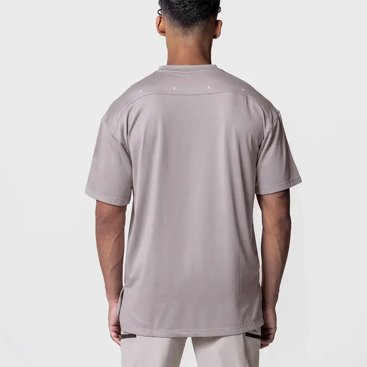 Men Loose Fit Grey T-Shirt Short Sleeve — feature 20