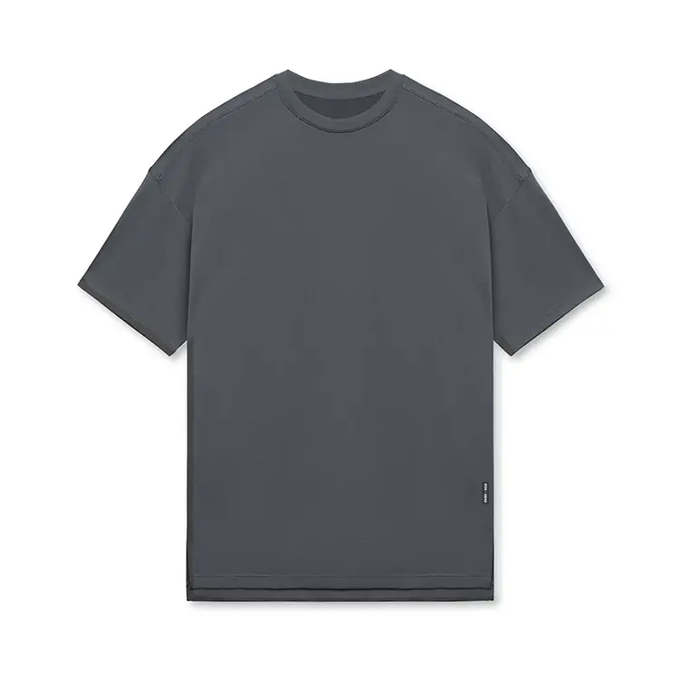 Men Loose Fit Grey T-Shirt Short Sleeve — feature 26