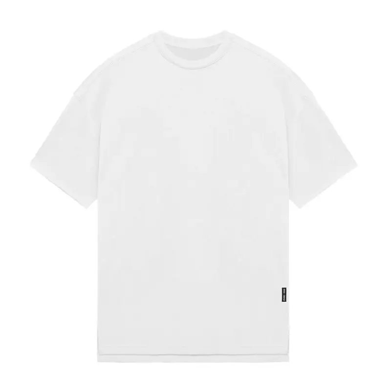 Men Loose Fit Grey T-Shirt Short Sleeve - Image 4