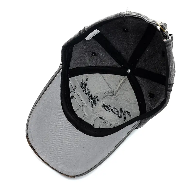 79 Patch Distressed Baseball Cap with Adjustable Sunvisor — feature 4