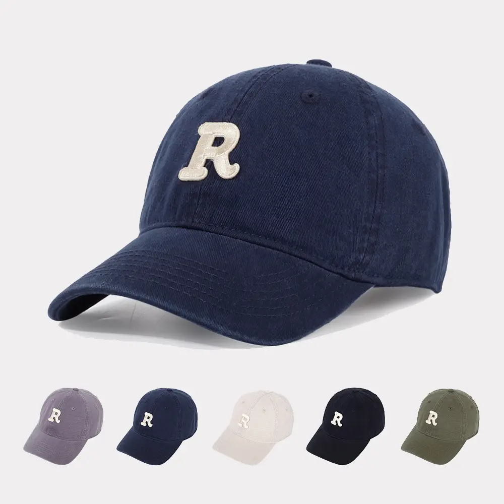 Blue Letter R Baseball Cap for Men Women — feature 5