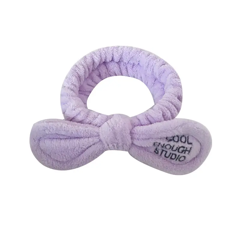 New Letter Embroidered Bow Headbands for Women