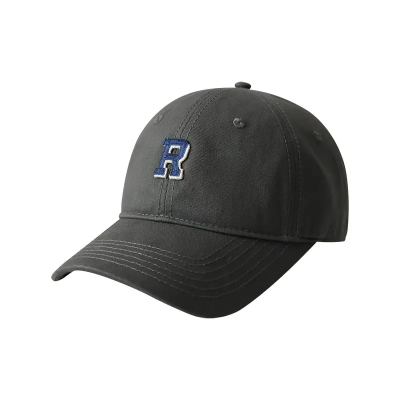 Stubble R Baseball Cap Black R Logo Men Women