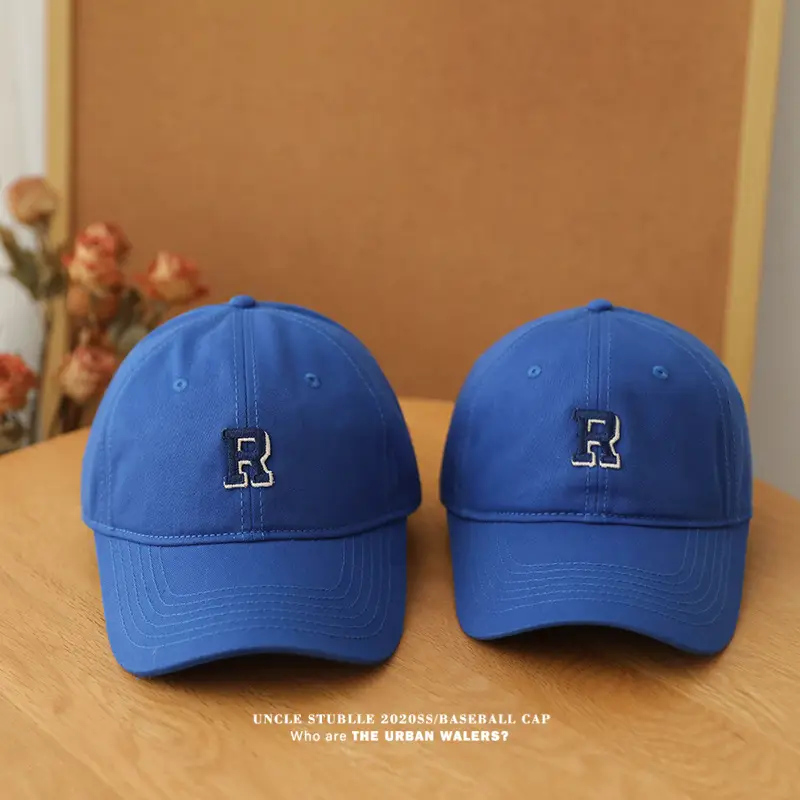 Stubble R Baseball Cap Black R Logo Men Women — feature 11