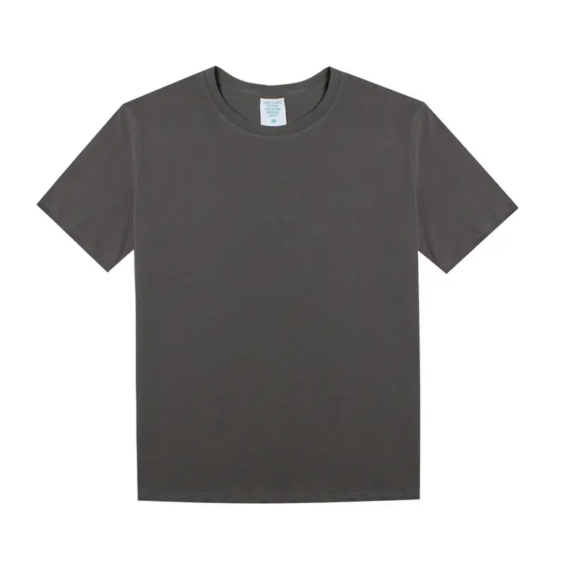 Men Cotton T-Shirt Light Blue Summer 220G