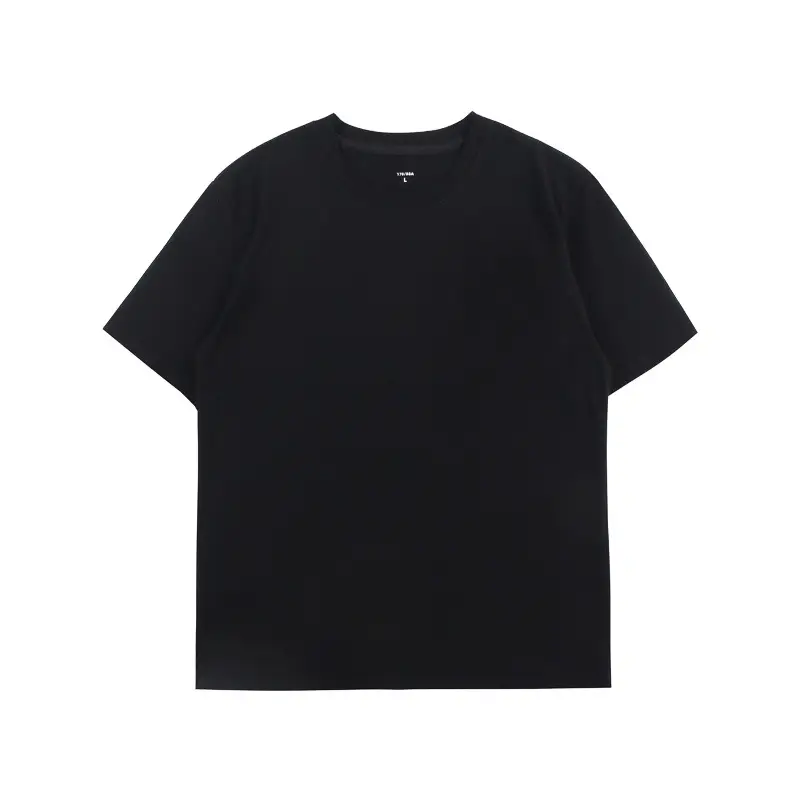 Men Cotton T-Shirt Light Blue Summer 220G