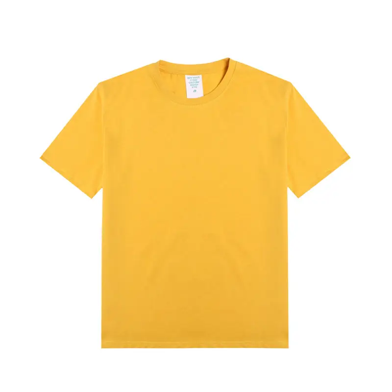 Men Cotton T-Shirt Light Blue Summer 220G