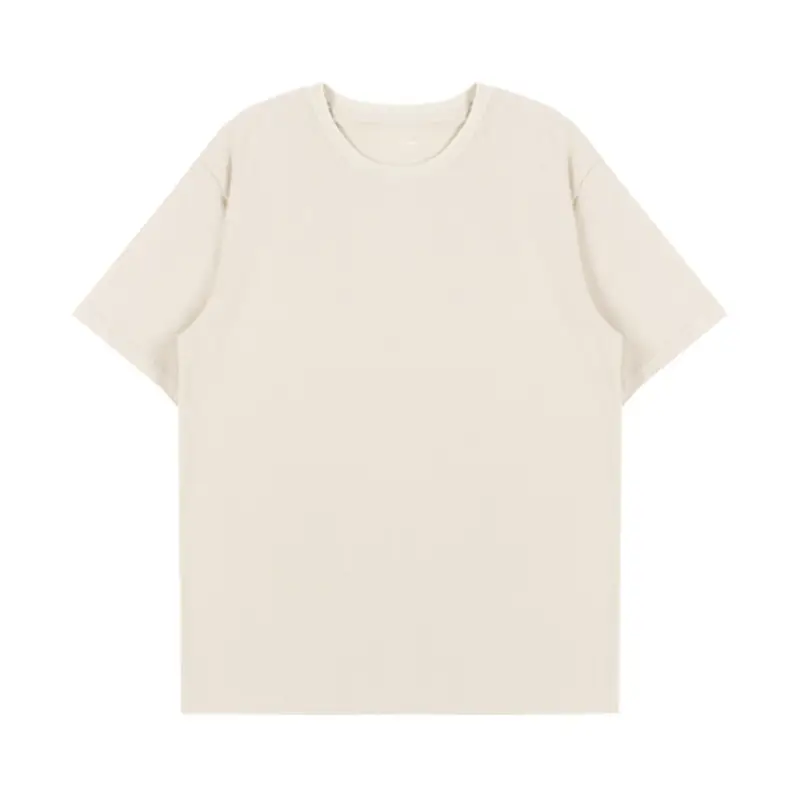 Men Cotton T-Shirt Light Blue Summer 220G