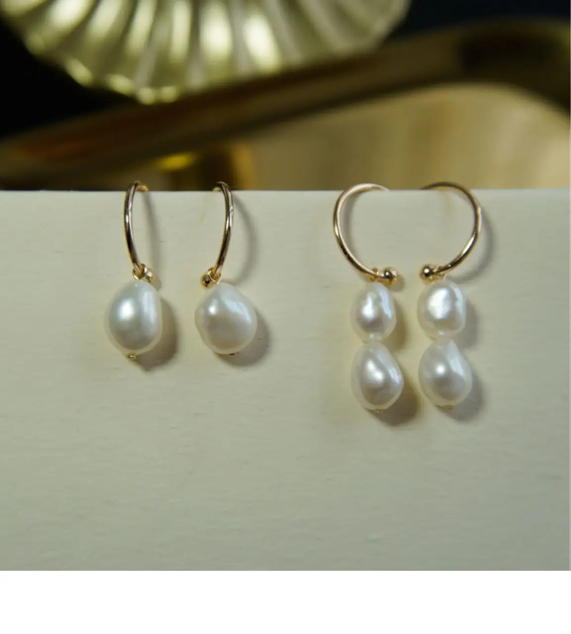 925 Silver Pearl Earrings Large Hook Design — feature 7