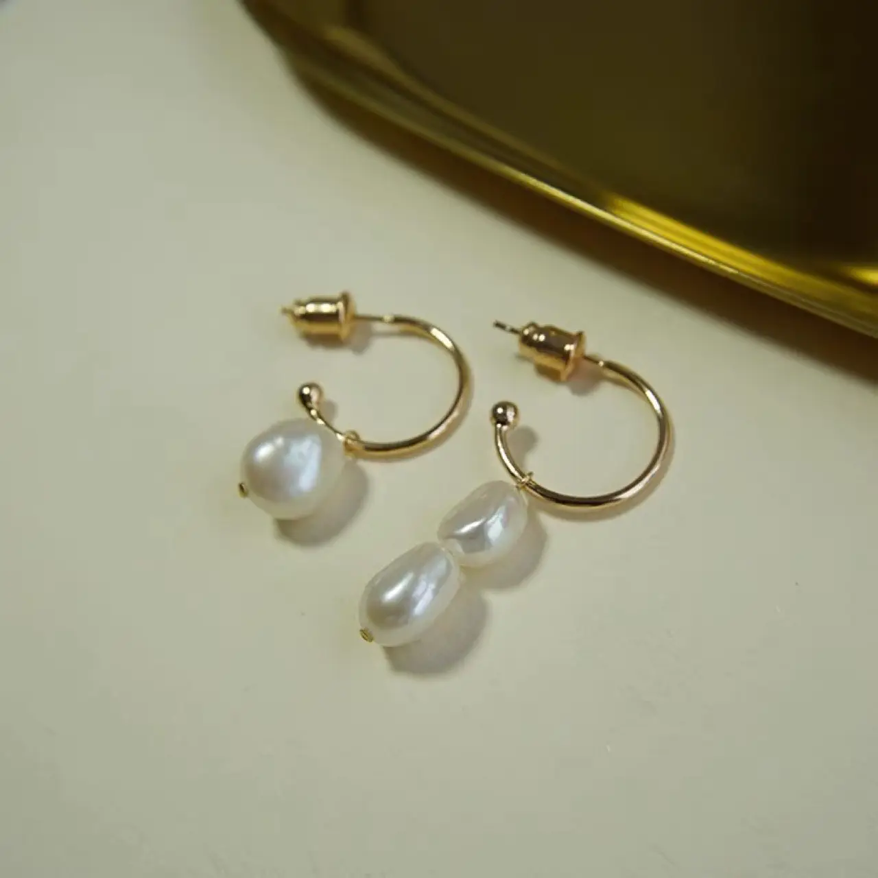 925 Silver Pearl Earrings Large Hook Design — feature 9