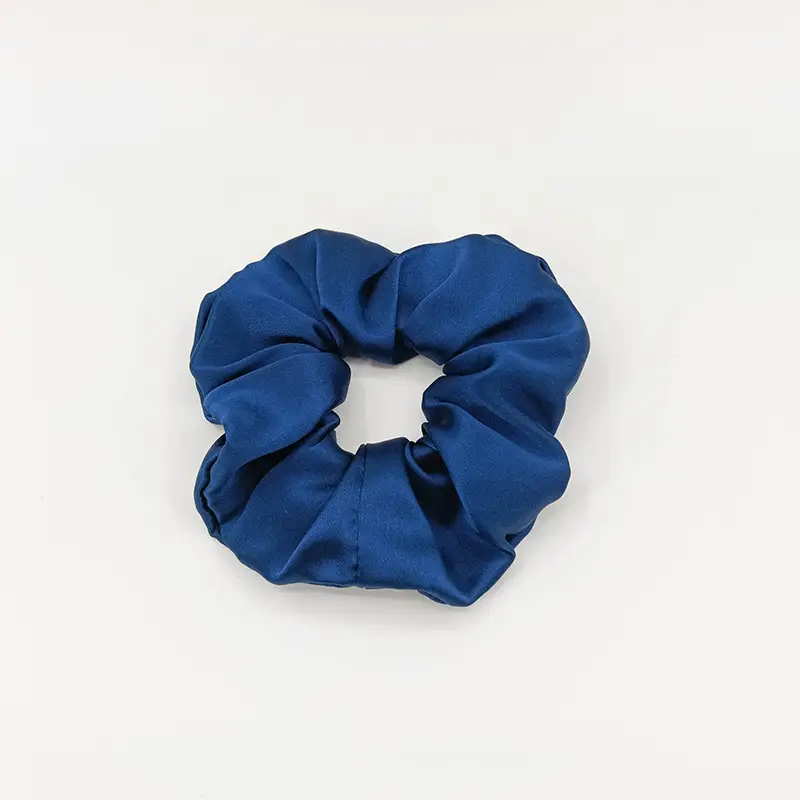 Silk Hair Scrunchie Large Pink 6cm