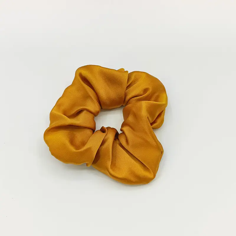 Silk Hair Scrunchie Large Pink 6cm