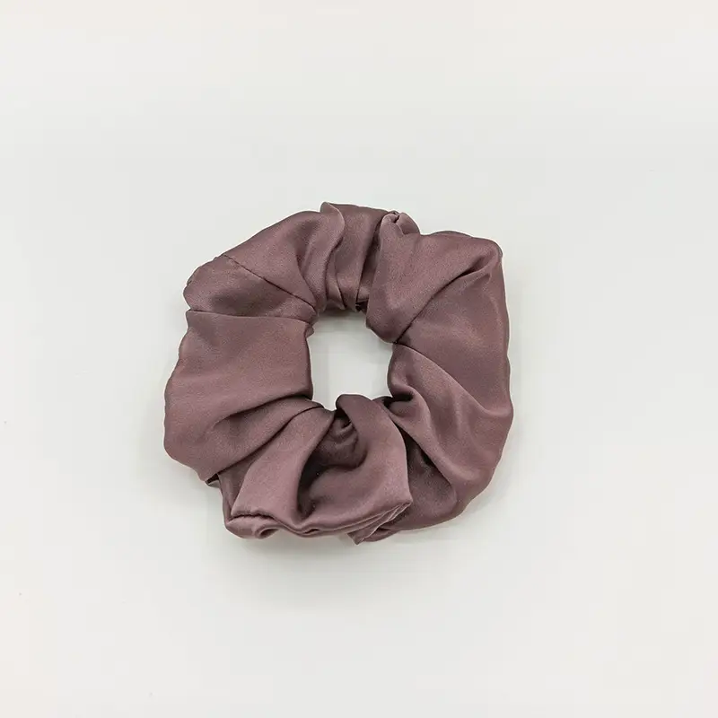 Silk Hair Scrunchie Large Pink 6cm