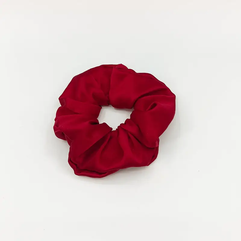 Silk Hair Scrunchie Large Pink 6cm