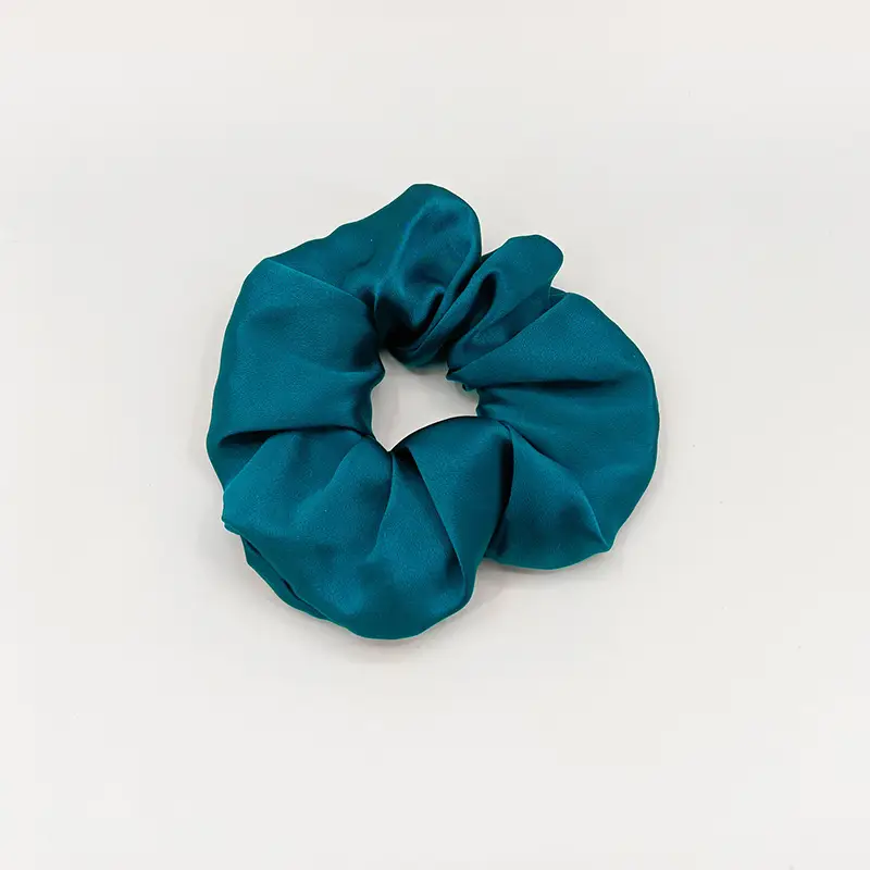 Silk Hair Scrunchie Large Pink 6cm