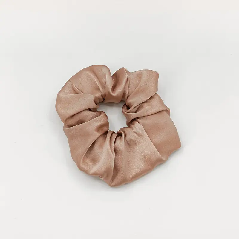 Silk Hair Scrunchie Large Pink 6cm