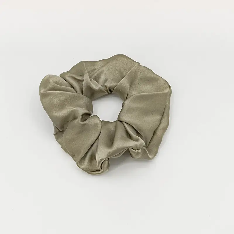 Silk Hair Scrunchie Large Pink 6cm
