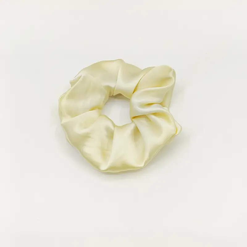 Silk Hair Scrunchie Large Pink 6cm