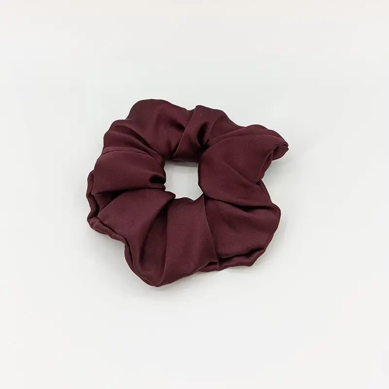 Silk Hair Scrunchie Large Pink 6cm