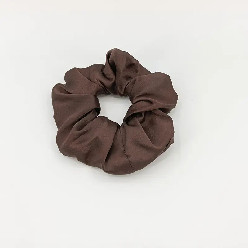 Silk Hair Scrunchie Large Pink 6cm