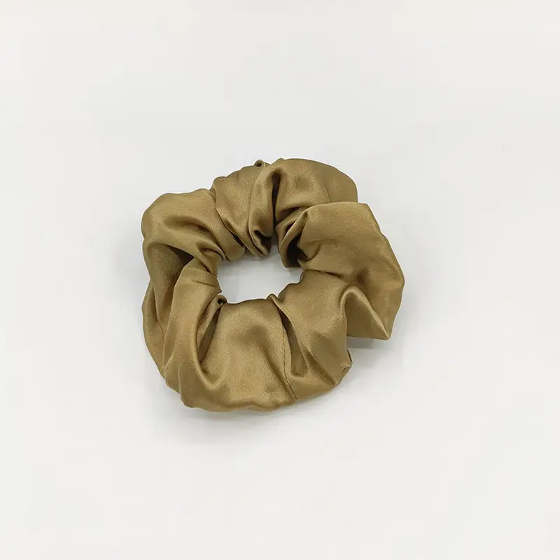 Silk Hair Scrunchie Large Pink 6cm