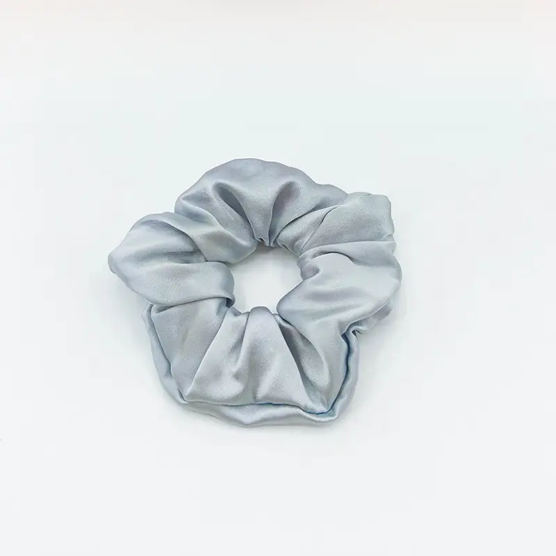 Silk Hair Scrunchie Large Pink 6cm