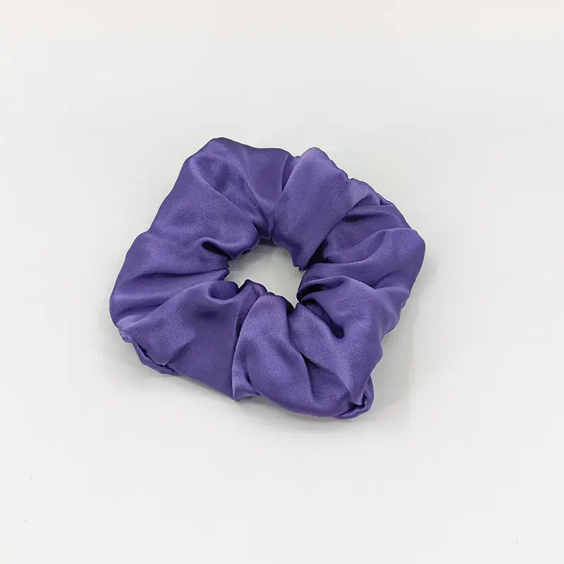 Silk Hair Scrunchie Large Pink 6cm