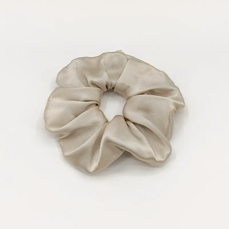 Silk Hair Scrunchie Large Pink 6cm