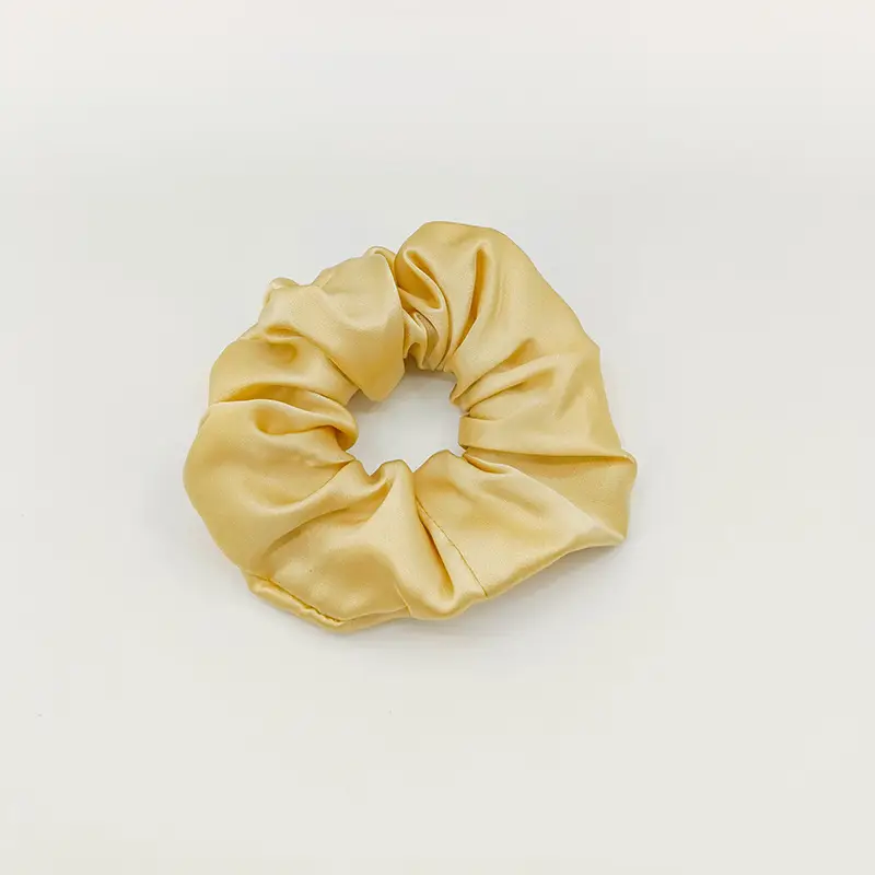 Silk Hair Scrunchie Large Pink 6cm