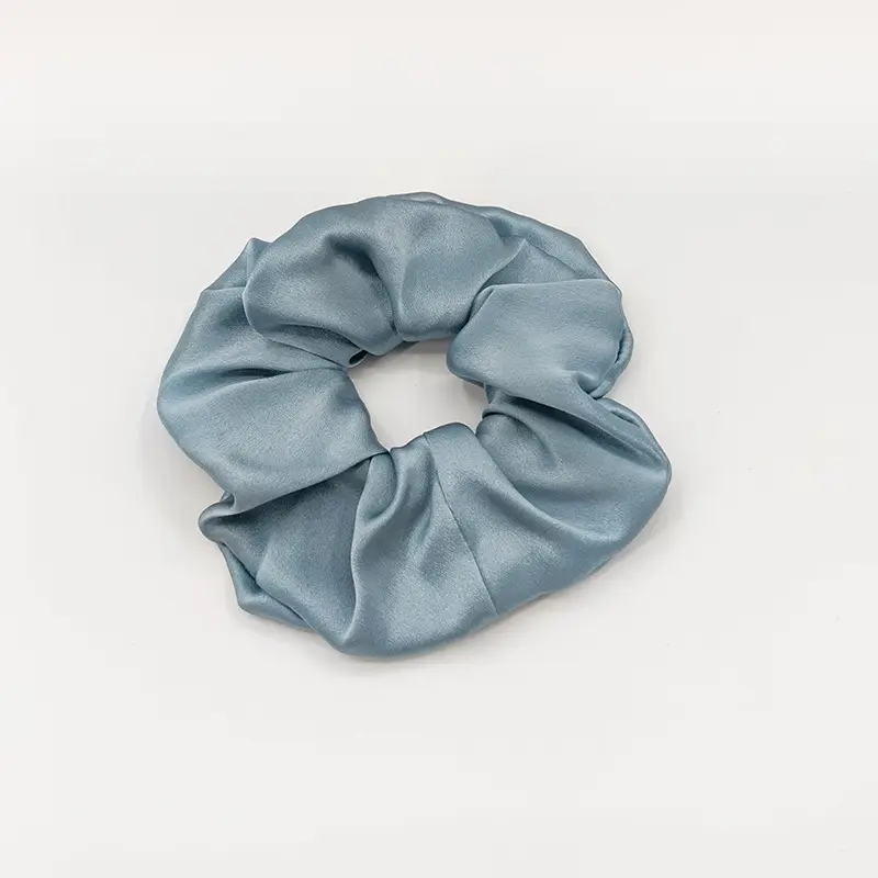Silk Hair Scrunchie Large Pink 6cm