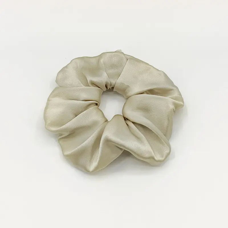 Silk Hair Scrunchie Large Pink 6cm