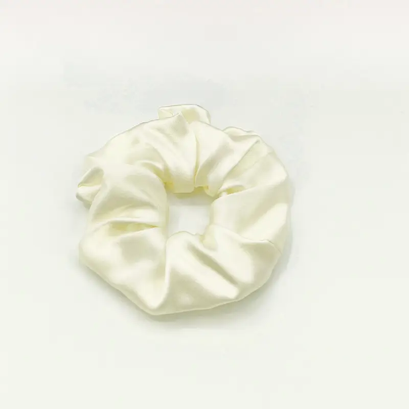 Silk Hair Scrunchie Large Pink 6cm