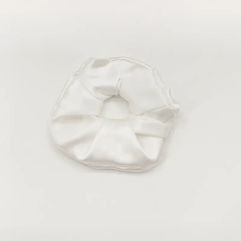 Silk Hair Scrunchie Large Pink 6cm