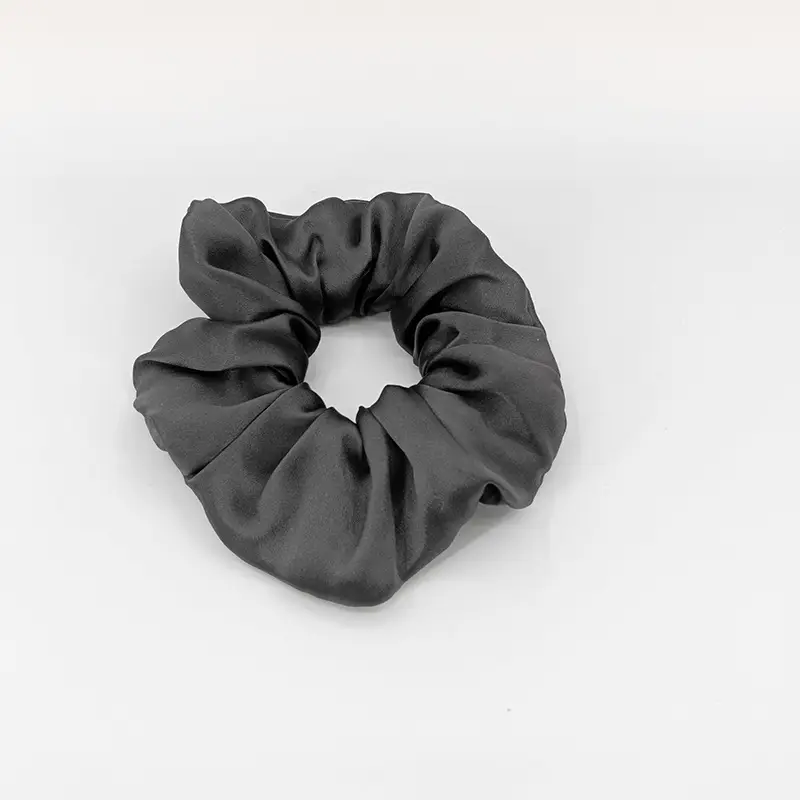 Silk Hair Scrunchie Large Pink 6cm